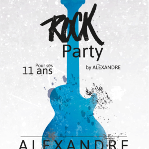 Affiche personnalisée Rock Party