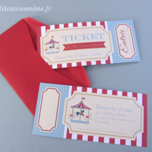 Invitation Fête Foraine - Fêtes vous même