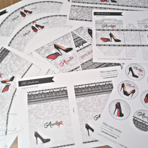 Kit déco « Escarpins & Dentelle »
