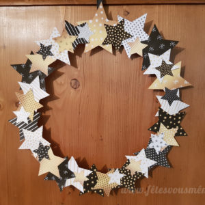 Couronne & guirlande de Noël en papier