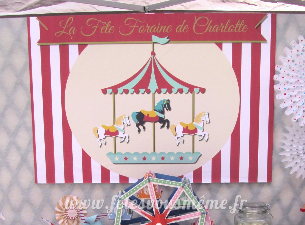 Affiche décor Fête Foraine