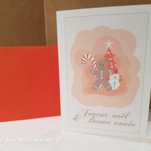 Carte de vœux Gingerbread & Cie