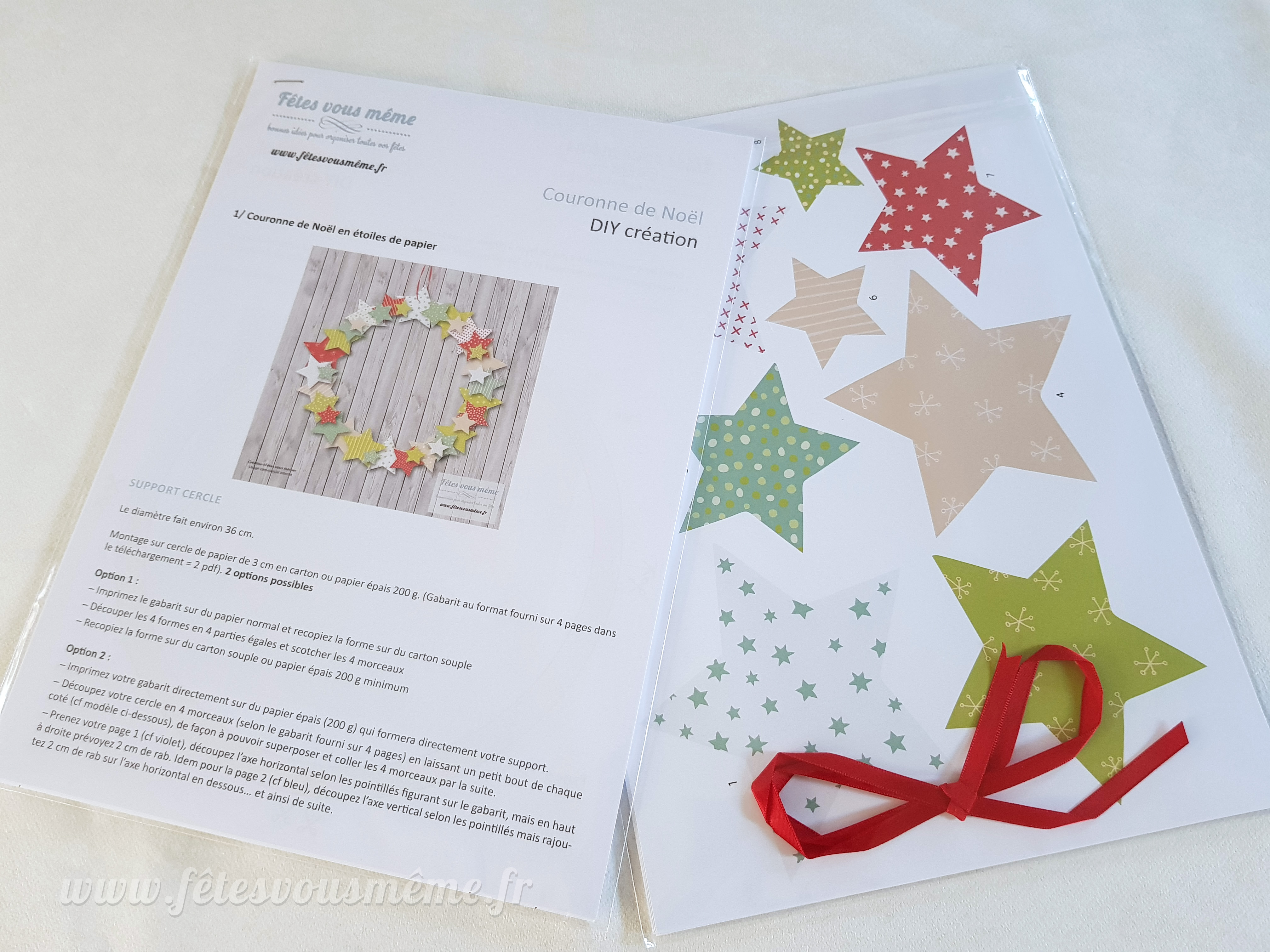 Couronne & guirlande de Noël en papier – Image 5