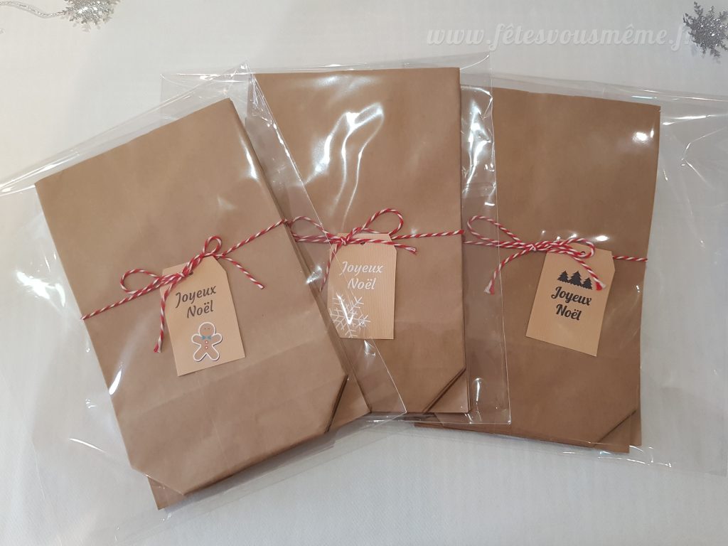 Sacs en papier kraft Noël - Fêtes vous même