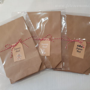 Sacs en papier kraft Noël - Fêtes vous même