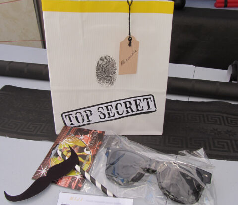 Cadeaux invités -agent secret