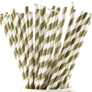 Pailles Rayures or mat