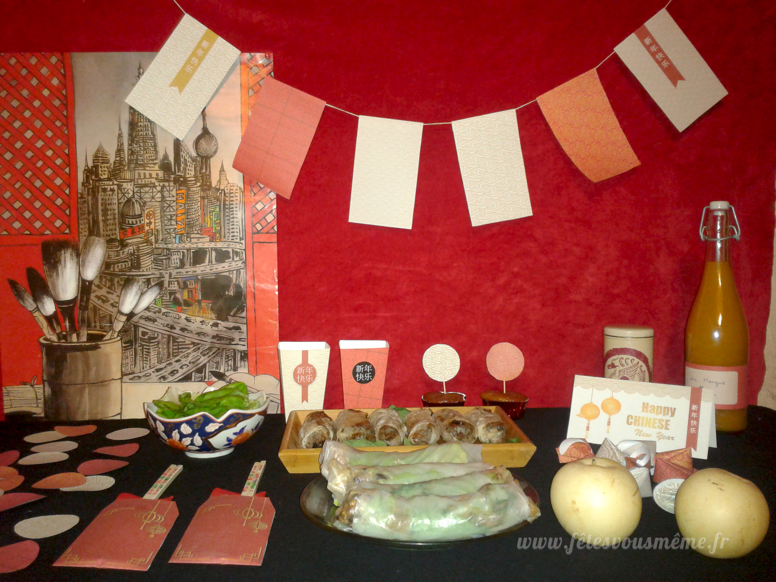 Déco Nouvel An Chinois - Kit & accessoires en papier • Fêtes vous même