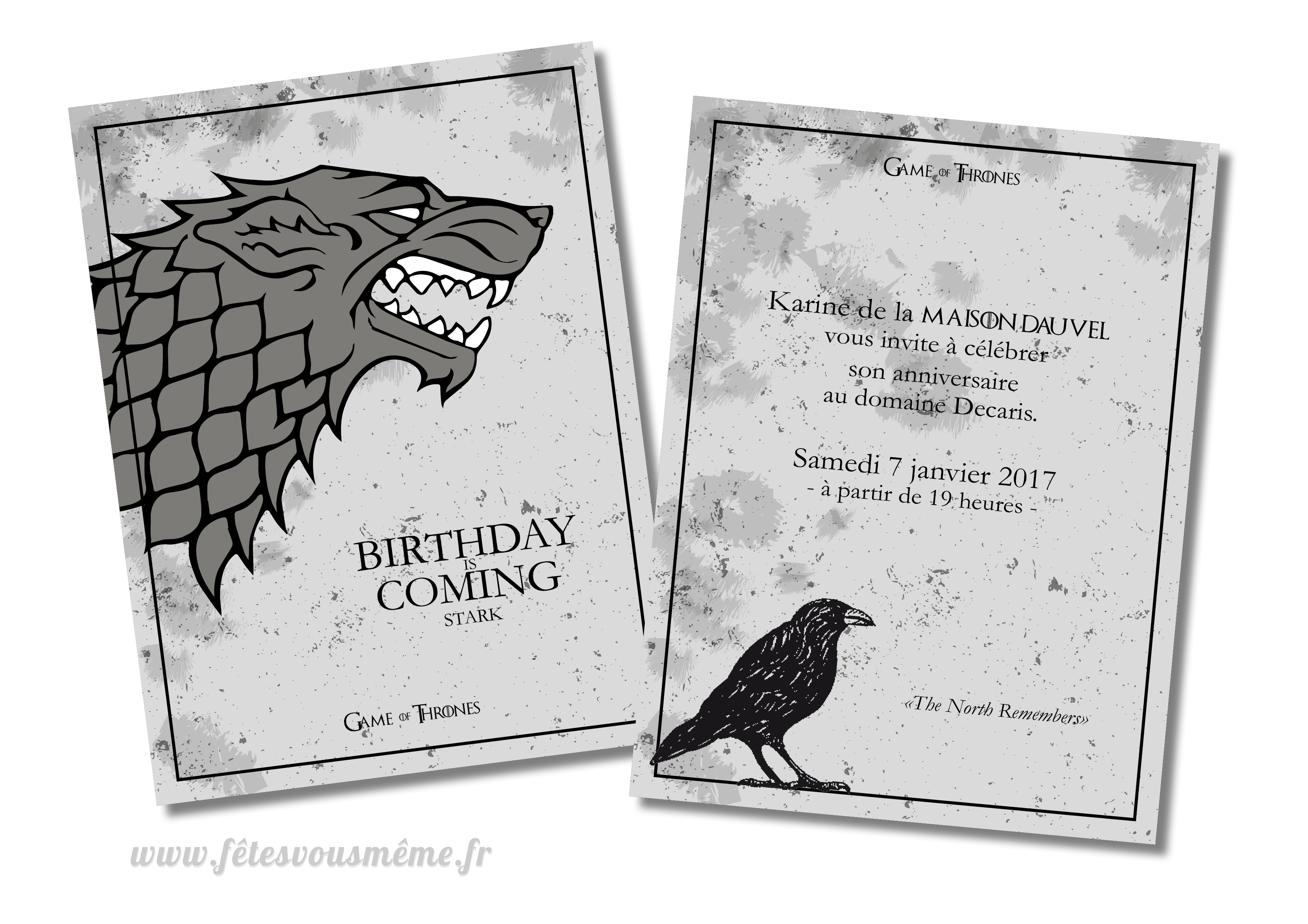 Invitation Game Of Thrones – Image 2