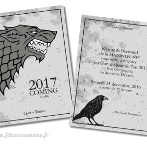 Invitation Game Of Thrones