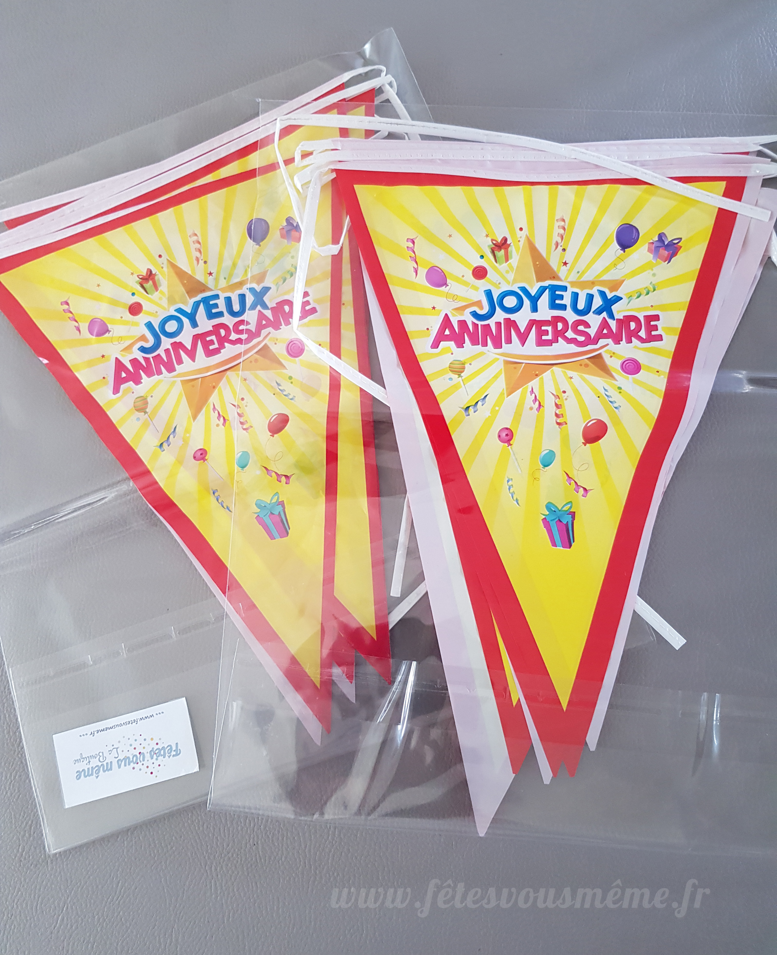 Fanions Joyeux anniversaire