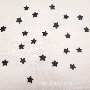 Confettis étoiles noires