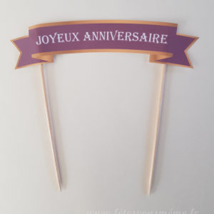 Banderole pour gâteau Anniversaire 1001 nuits