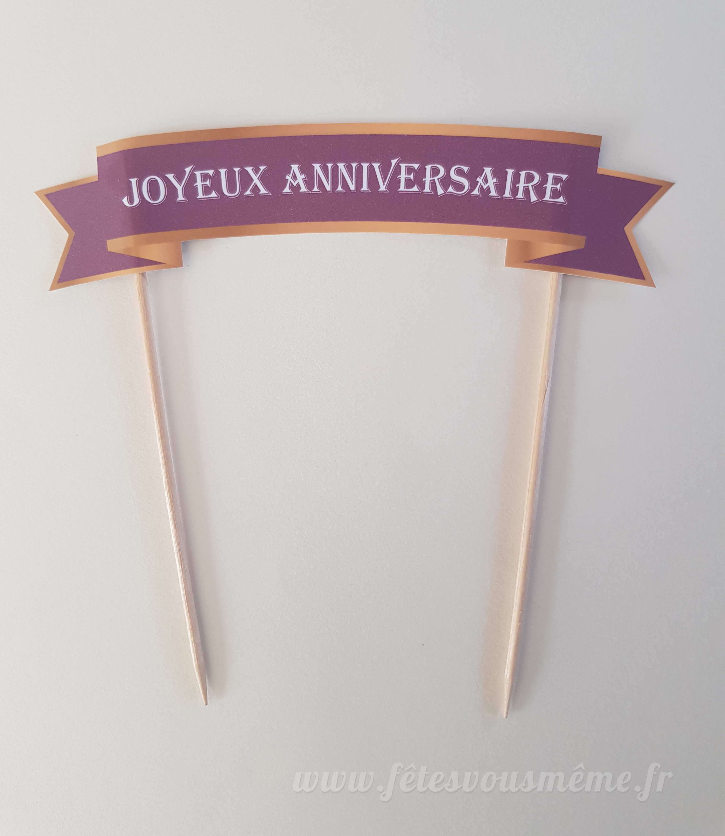 Banderole pour gâteau Anniversaire 1001 nuits