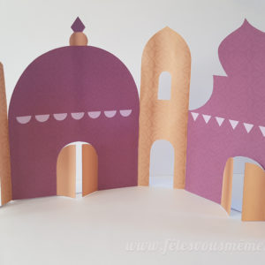 Palais oriental en papier