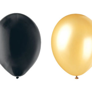 Ballons noir et or