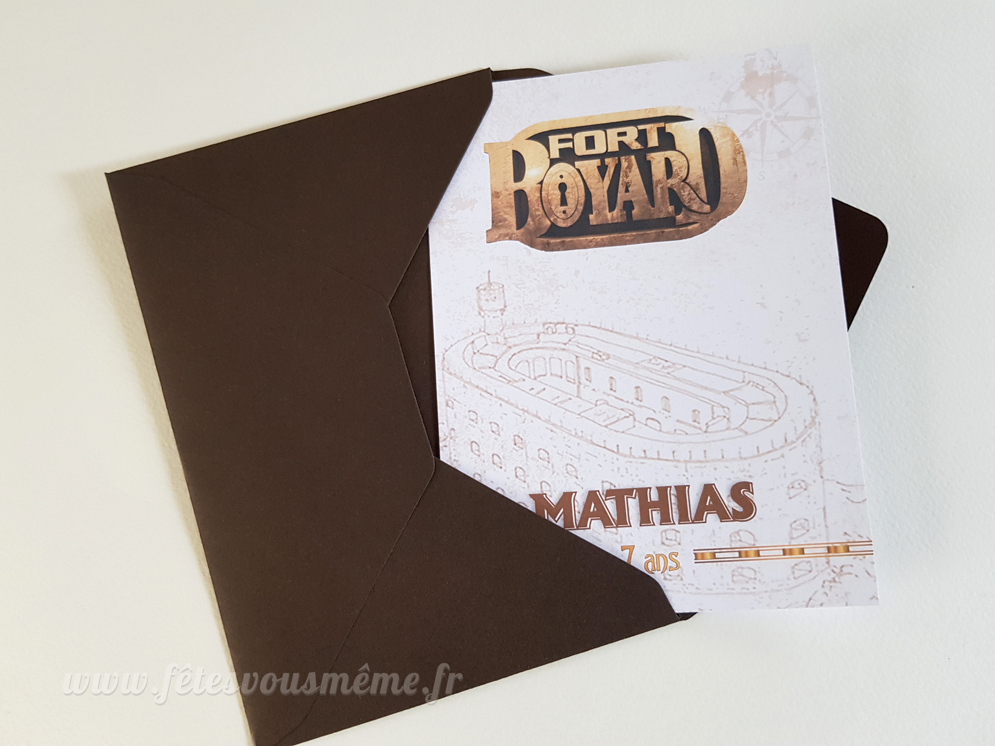 Invitation "Aventure au Fort" – Image 2