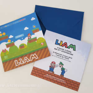 Invitation Mario Bros