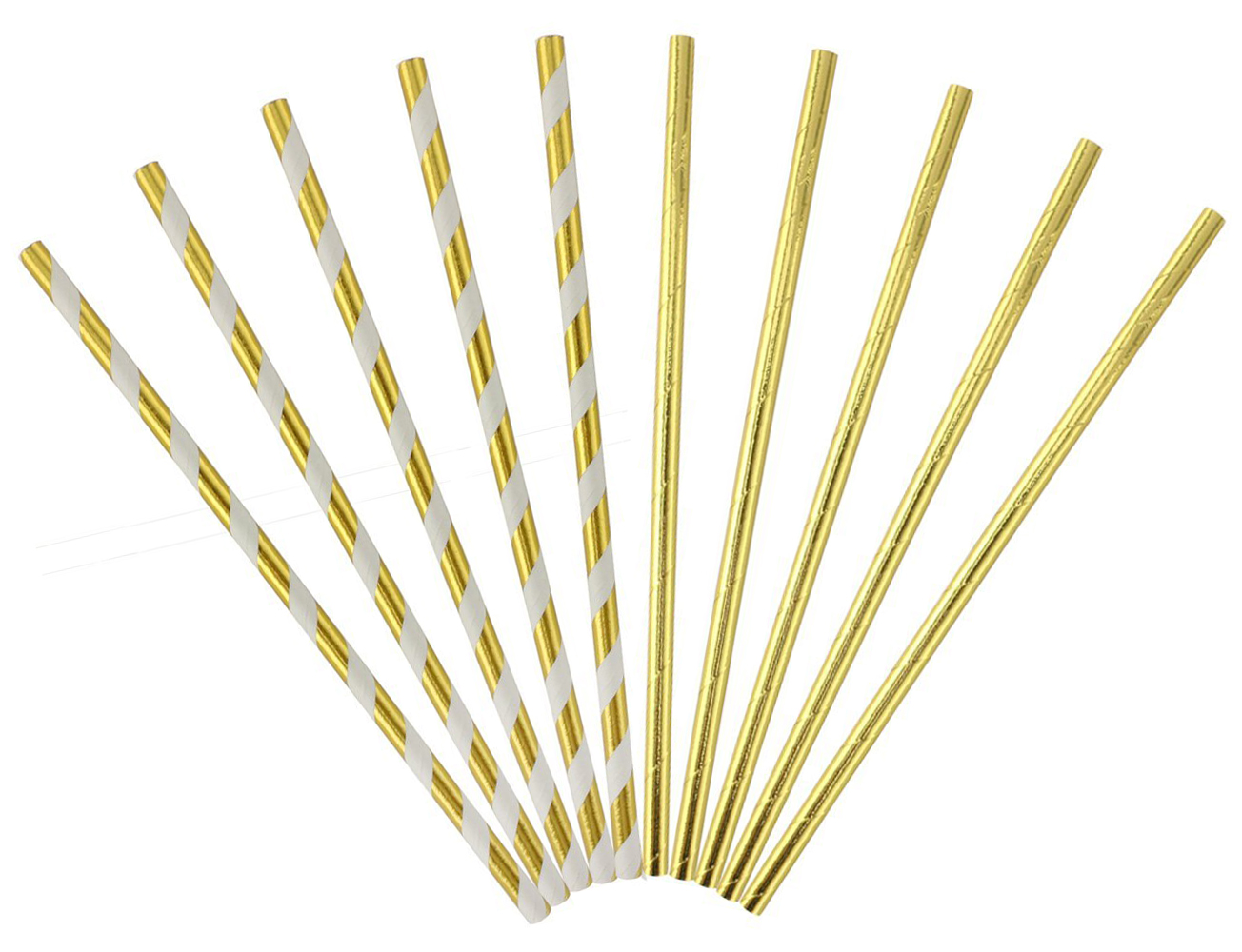 Paille or jaune unie et/ou rayée blanc