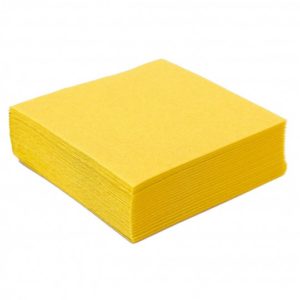 Serviettes cocktail jaune