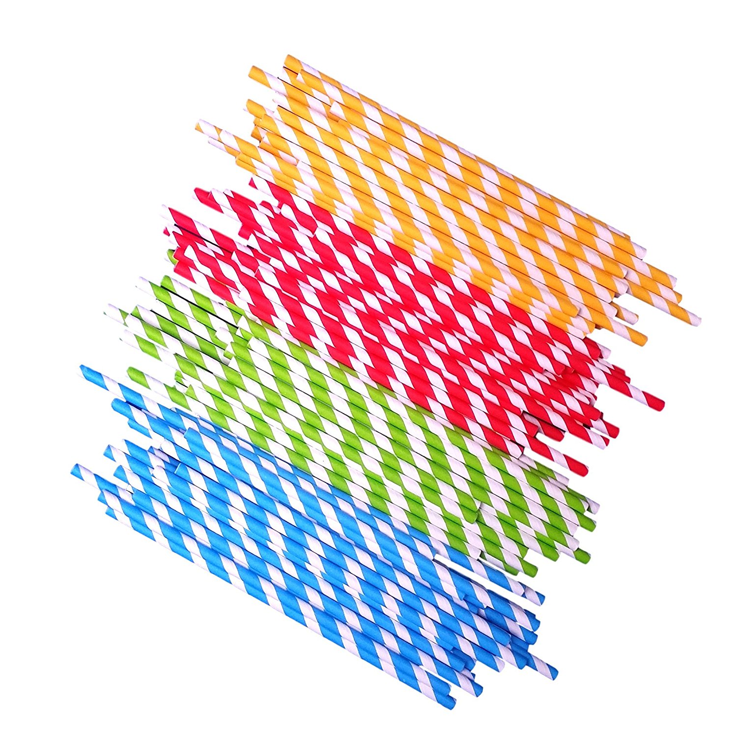 Pailles 4 couleurs RVBJ