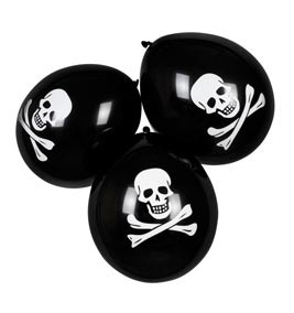 Ballons noir Pirate