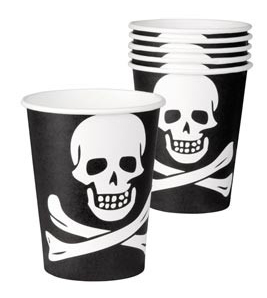 Gobelets Pirate N&B