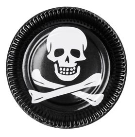 Assiettes Pirate noir