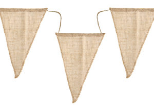 Banderole fanions jute