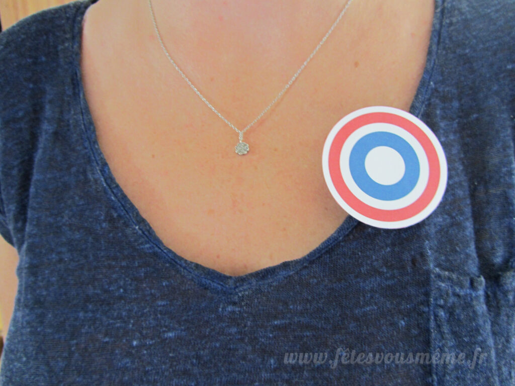 Cocarde Tricolore Invité - Fêtes vous même