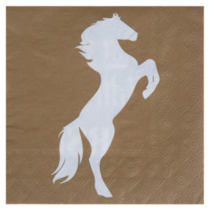 Serviettes kraft cheval