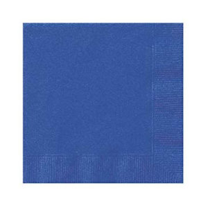 Serviettes papier bleu marine