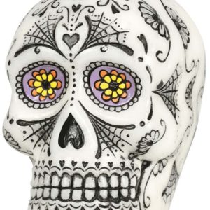 Bougie Tête de Mort Blanche