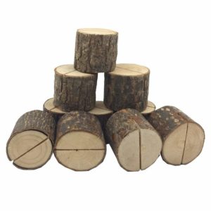 Marque-place rondin bois