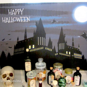 Affiche décor "Halloween Ecole de Sorcellerie"