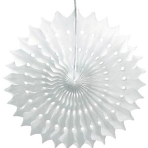 Éventail blanc 20cm