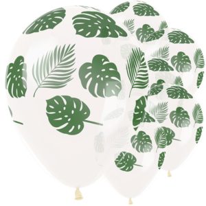 Ballons feuilles tropicales