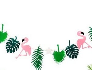 Guirlande tropicale feutrine