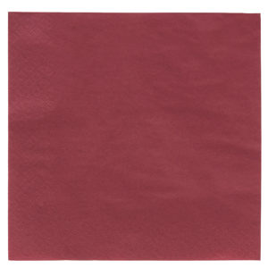 Serviette papier bordeau