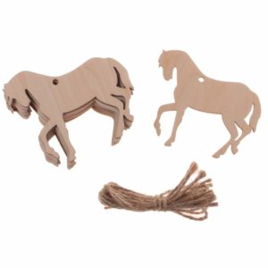 Cheval en Bois à Suspendre - Marque-place - décoration