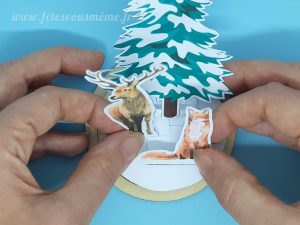 Décor Noel sous cloche FVM étape6