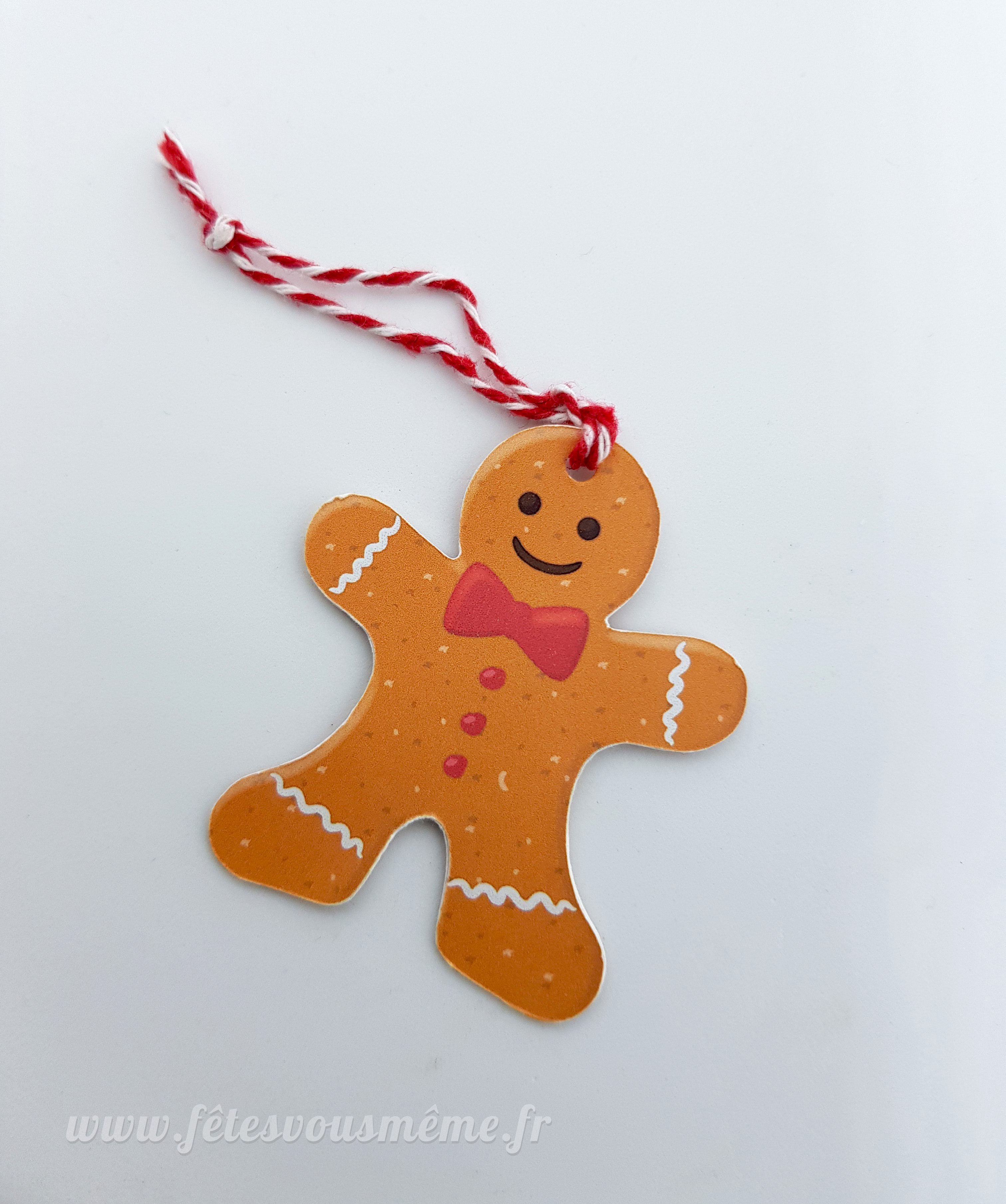 Bonhomme pain d'épices x5 - Décoration sapin