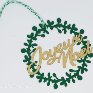 Couronne Joyeux Noël - Décoration Sapin