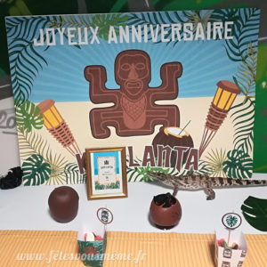 Affiche décor « Les aventuriers de l'île »