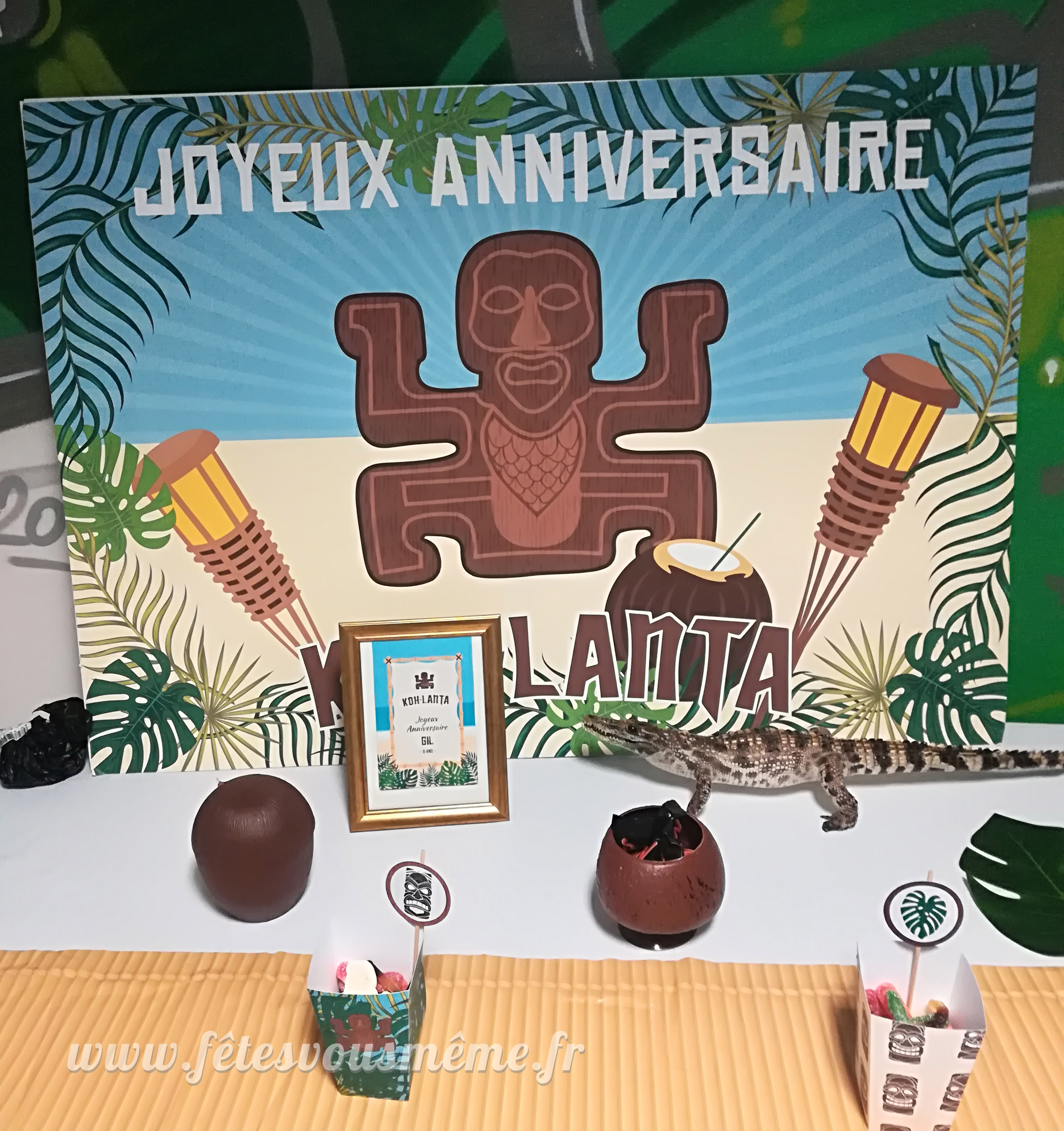 Affiche décor « Les aventuriers de l'île »