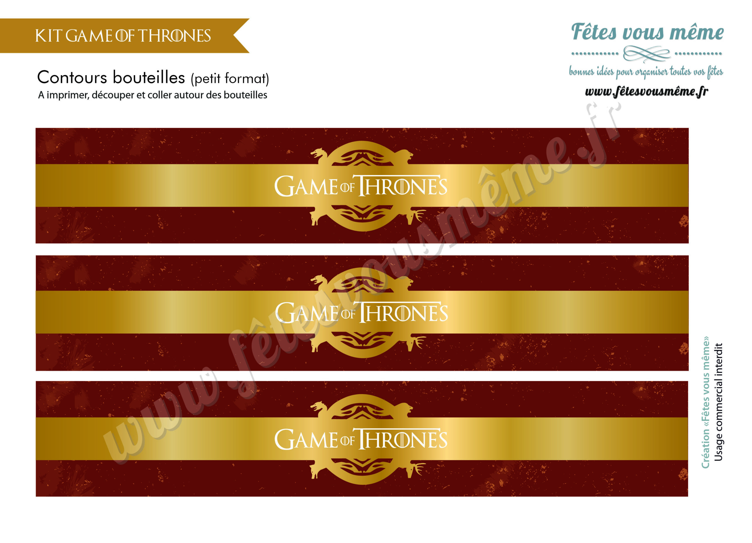 Kit déco "Game of Thrones" – Image 6
