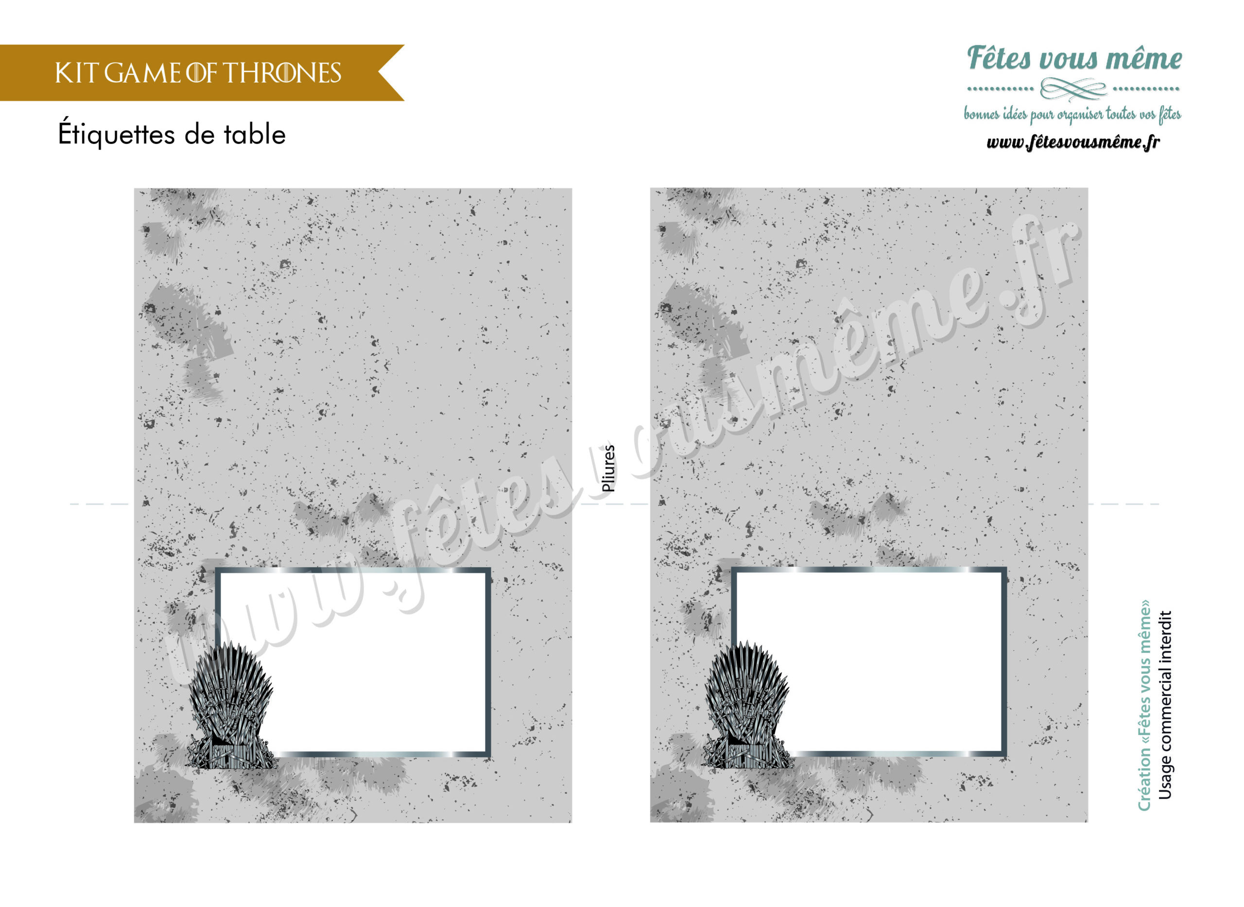 Kit déco "Game of Thrones" – Image 7