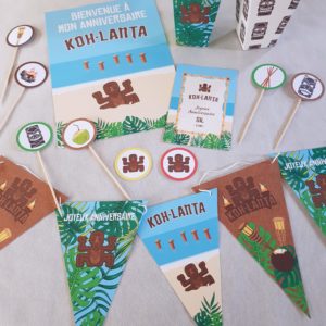 Kit déco « Les aventuriers de l'île »