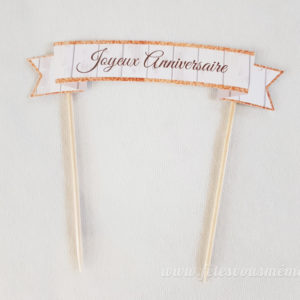 Banderole pour gâteau Anniversaire Poney club