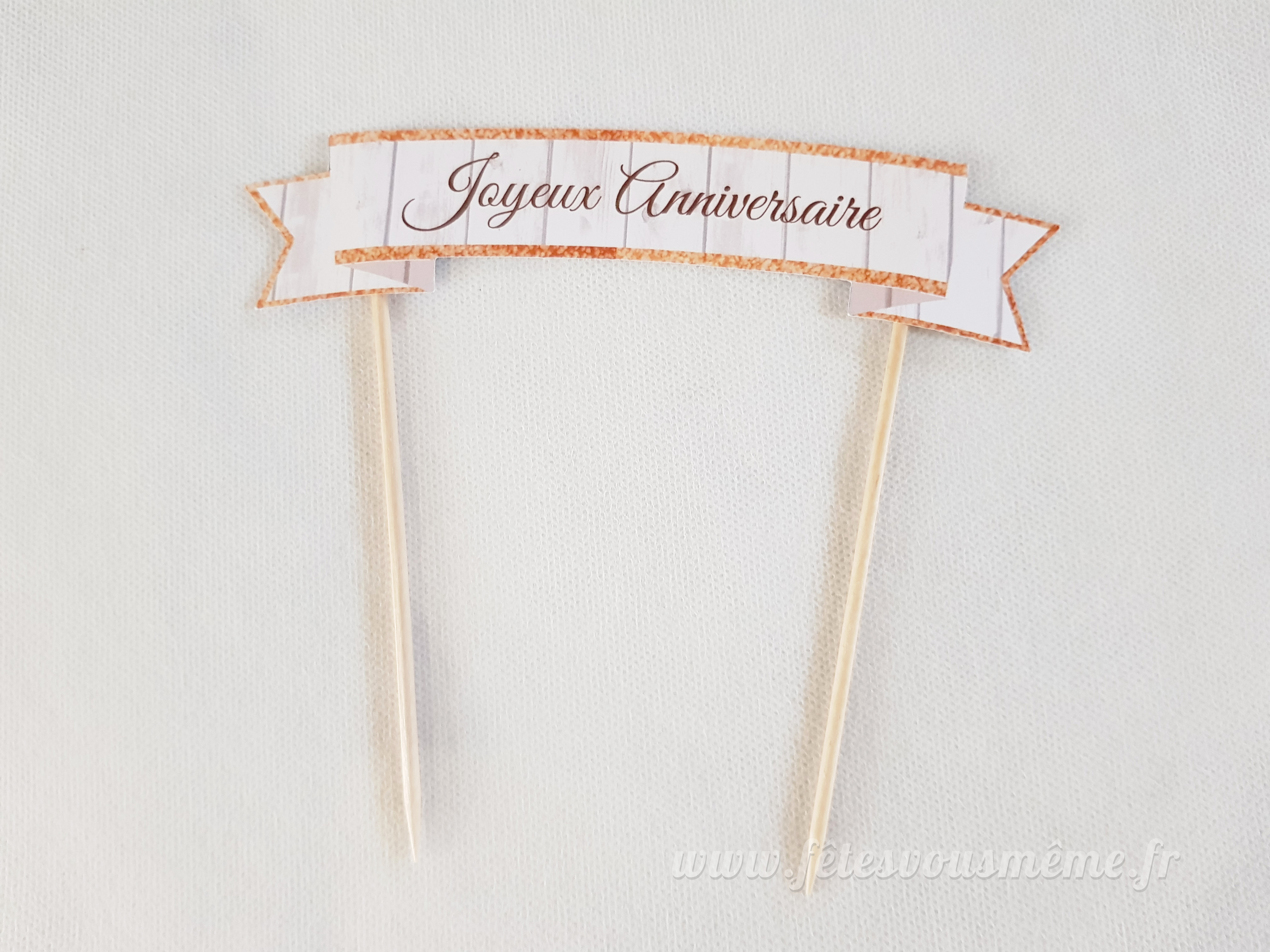 Banderole pour gâteau Anniversaire Poney club